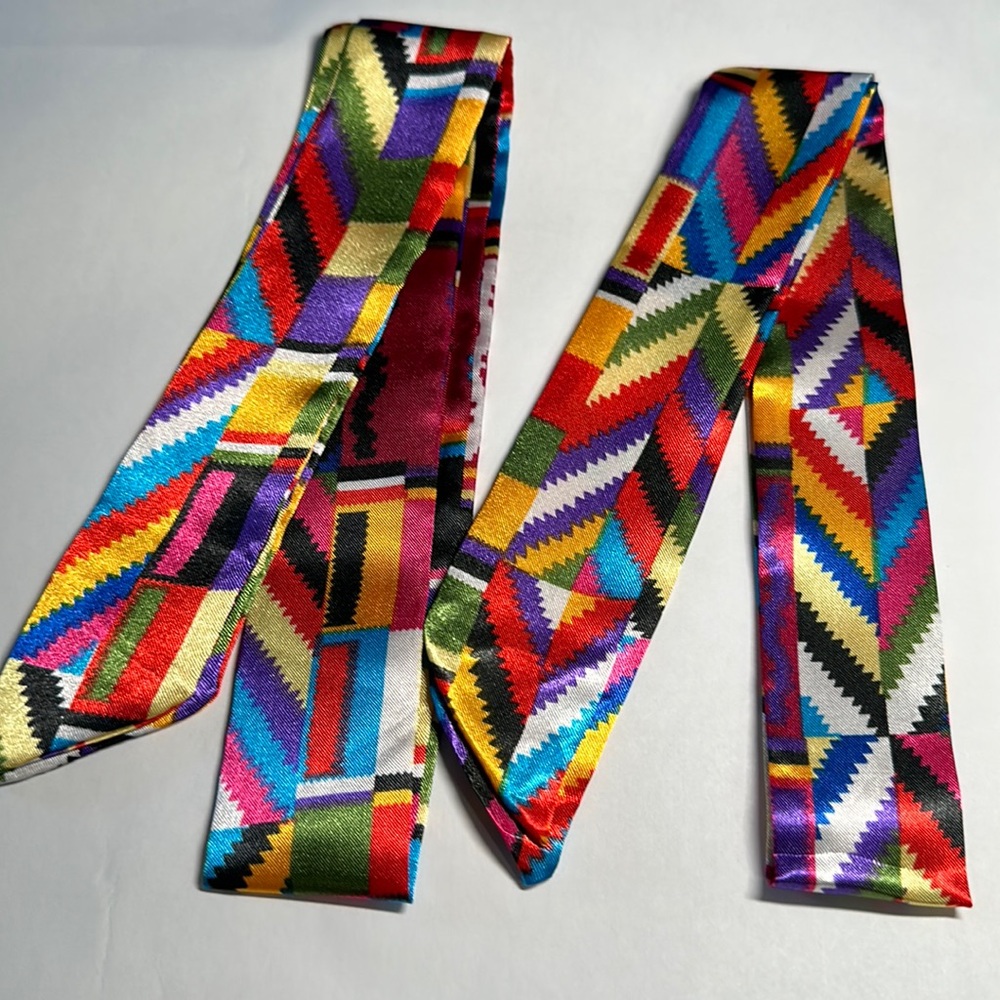 Two Thin Purse Scarves / Hair Bands / Scarves - #789 - Picture 3 of 6